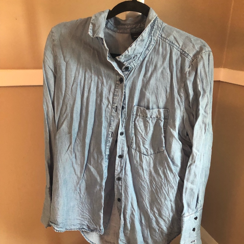 Who What Wear long sleeved chambray shirt